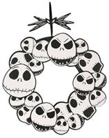 The Nightmare Before Christmas Jack Skellington 17" Wreath