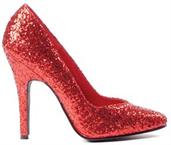 Women's Red Glitter Pumps