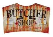 Metal Sign - Butcher Shop