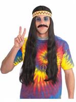 Black Unisex Hippie Wig