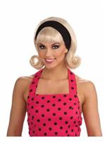 1950s Wig W/detachable Headband - Blond