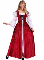 Medieval Lady Lace Up Adult Gown Costume