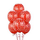 Red with White Dots Balloons 