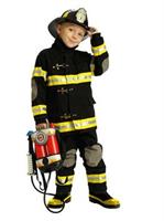 Firefighter Black Deluxe Child Costume