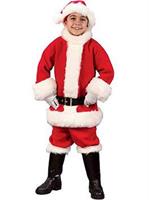 Flannel Santa Suit Child Costume