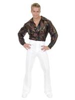 Mens Sequin Disco Shirt