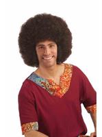 Unisex Brown Deluxe Jumbo Afro Adult Wig