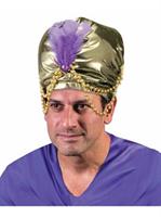 Arabian Sultan Turban With Bead Trim