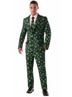 Mens Shamrock Suit & Tie Costume