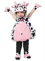 Toddler Pink Belly Cow Costume