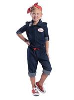 Girls Rosie The Riveter Costume