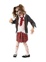 Girls Zombie School Costume