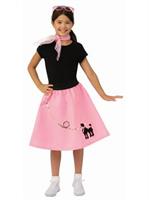 Girls Poodle Skirt Costume