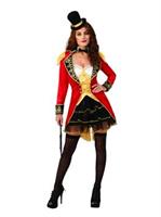 Elite Womens Sexy Big Top Tease Ring Master Costume
