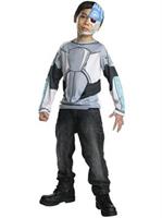 Kids Teen Titans Cyborg Costume Top
