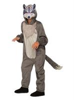 Boys Wolf Jumpsuit With Mask