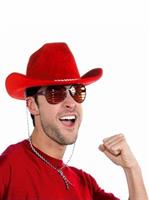 Deluxe Red Cowboy Hat