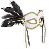 White Mardi Gras Mask