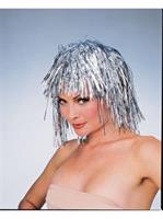 Silver Tinsel Wig