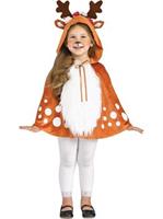 Girls Deer Hooded Caplet