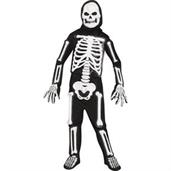 Boys Light Up LED Skele-bones Costume