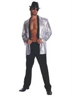 Adult Silver Sequin Jacket Costume