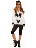 Ghostie Girl - Shirt, Leggings & Bow Costume