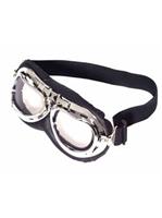 Steampunk Aviator Goggles-Blk