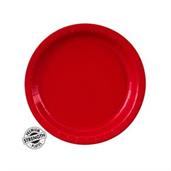 Classic Red (Red) Paper Dessert Plates 