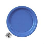 True Blue (Blue) Paper Dessert Plates 
