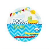 Splashin' Pool Party Dessert Plates 