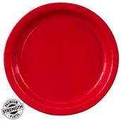 Classic Red (Red) Paper Dinner Plates 