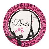 Paris Damask Dinner Plates 