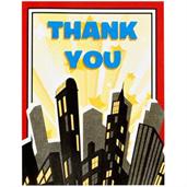 Superhero Comics Thank-You Notes 