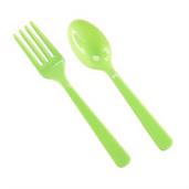 Forks & Spoons - Lime Green 