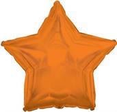 Orange Star Foil Balloon