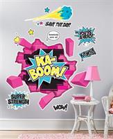 Superhero Girl Giant Wall Decals