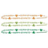 Happy St. Patrick's Day Shamrock Beads
