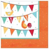 Barnyard Birthday Beverage Napkins (16)