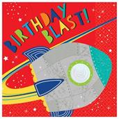 Blast Off Birthday Lunch Napkins (16)