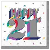 Here's to Your 21st Birthday Beverage Napkins (16)