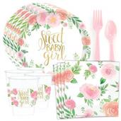Floral Baby Party Supplies & Decorations