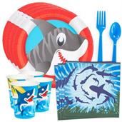 Shark Party Standard Tableware Kit (Serves 8)