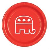 Red Republican Plates(8 Pack)