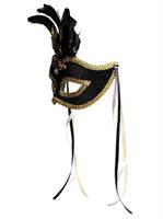 Midnight & Gold Venetian Mask