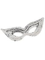 Silver Sequin Eye Mask