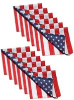 Red White & Blue Bandana 12 Pack Kit