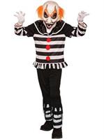 Evil Scary Clown Boys Child Sinister Circus Halloween Costume