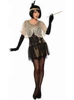 Roar 20'S Beige Sequin Shawl Costume