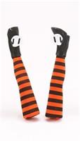 13 Inch Orange Stripe Witch Legs